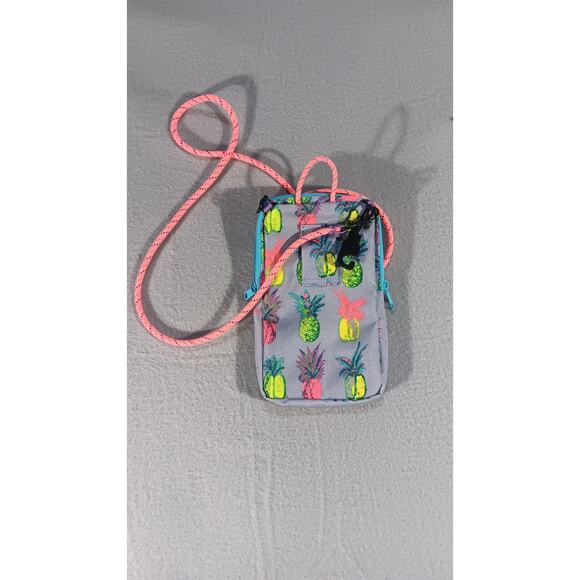 KAVU Pineapple Rope Sling Bag – Mini Crossbody Purse, Tropical Print - Picture 2 of 4